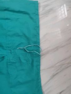 Teal Pleated Patala Pant