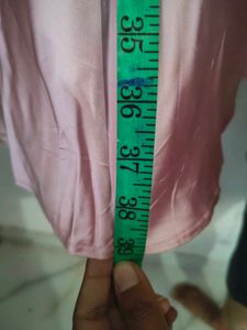 Baby Pink Long Satin Skirt