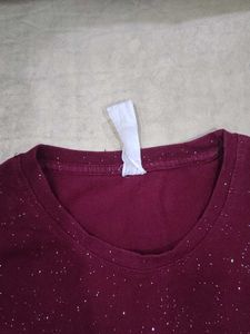 Sparkly Maroon T-Shirt