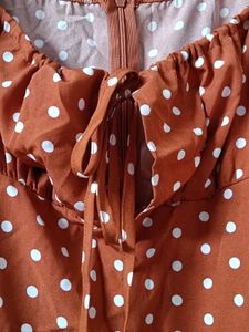 Charming Polka Dot Midi Dress