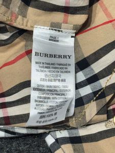 BRITISH LUXURY ICON:BURBERRY LONDON TAN SHIRT