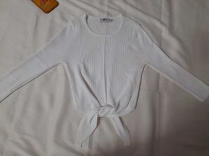 White Top With Cute Bow