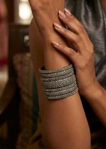 Sparkling Rhinestone Cuff Bracelet