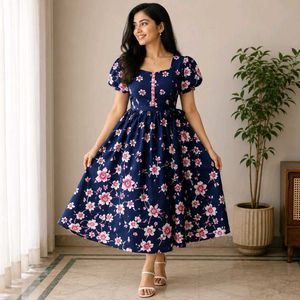 Anarkali kurti dupatta set