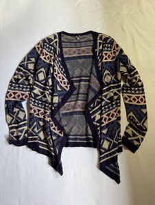 Open front knit cardigan