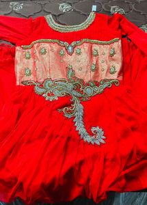 Red Embroidered Lehenga Choli
