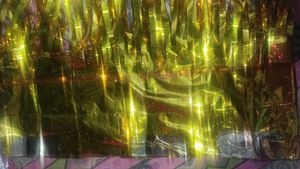 Golden Foil Curtain