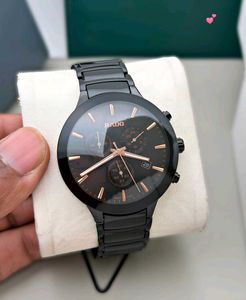 Rado Watch - Chronograph Black &amp; Rose Gold FOR MEN