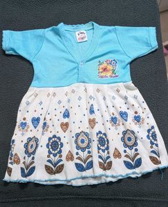 💙 Cute Baby Girl Cotton Frock