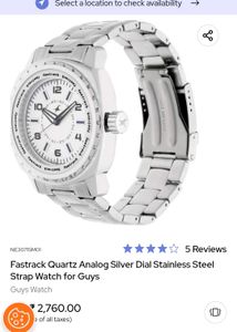 Fastrack Silver Analog Watch