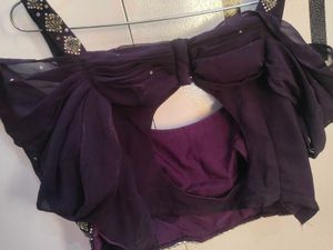 Predraped in purple