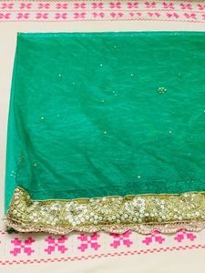 green wedding shawl bride