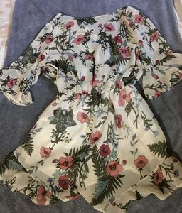 Floral Print Wrap jumpsuit