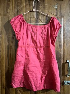 Pink edc cottage core baby doll shirt