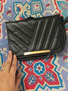 Chic Black Quilted Crossbody Bag