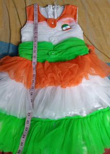 Kids Tricolor Party Dress