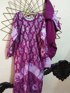 Purple Tie-Dye Salwar Kameez