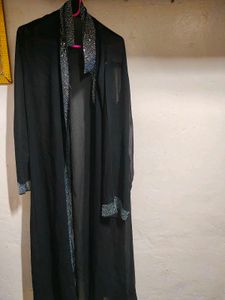 Elegant Black Abaya with Embellishments