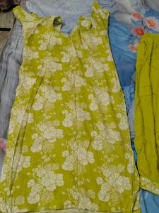 Floral Print Kurta and afgani salvar Set