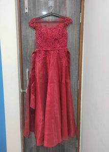 Red Party Wear Gown