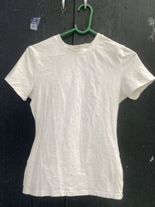 Classic White Crew Neck T-Shirt