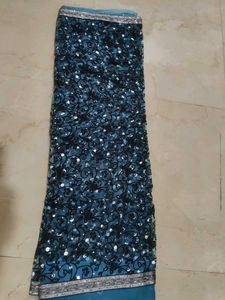 3 organza sarees with blouse only 300 rupees