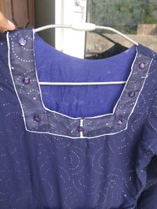 Beautiful Blue Embellished Gown