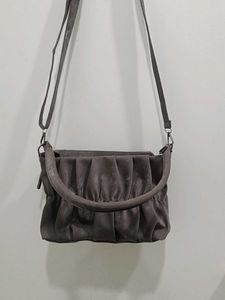 *New*Chic Ruched Shoulder Bag with Chain Accent
