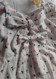 Cute Floral Print Mini Dress
