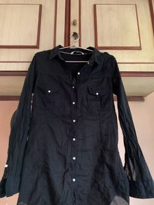 Classic Black Button-Up Shirt