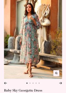 Ruby Sky floral Geogrette Dress