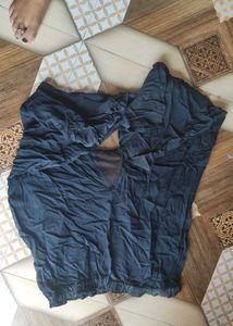 combo  set of 3 Pleated Palazzo Pants - Olive Gree