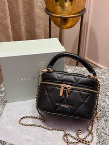 Charles &amp; Keith Quilted Black Vanity Bag
