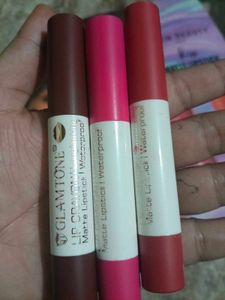 Glamzone Lip Crayons - Set of 3