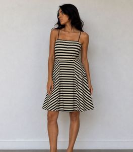 Chic Striped Mini Dress