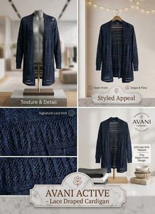 Chic Black Knit Cardigan