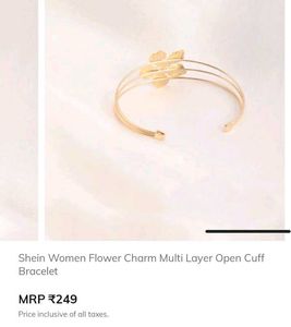 free size cute golden bracelet