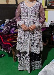 Elegant Purple Embroidered Lehenga Choli