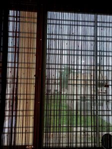 Sheer Decorative Curtain With Beads