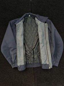 Classic Navy Bomber Jacket with Logo