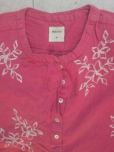 Pink Embroidered top