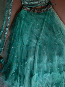 Sea Green Embellished Lehenga Set 🌸✨