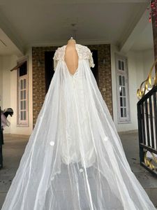 Elegant White Wedding Gown