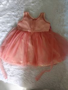 Adorable Peach Party Dress for Girls