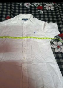 Men's White Short Sleeve Polo Shirt