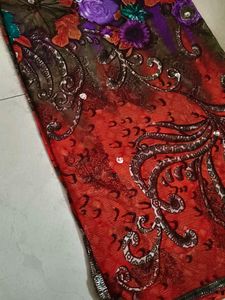 Elegant Floral Saree