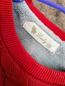Reindeer theme kids sweater