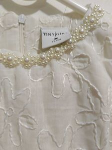 Kids Stylish White Puff Sleeve Top