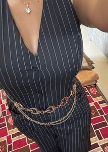 Pinstripe Halter Neck Jumpsuit