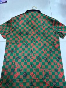 Gucci LV Print Polo tShirt size l import clothes